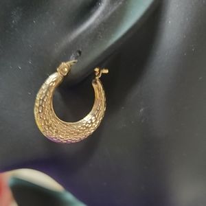 10k gold hoops